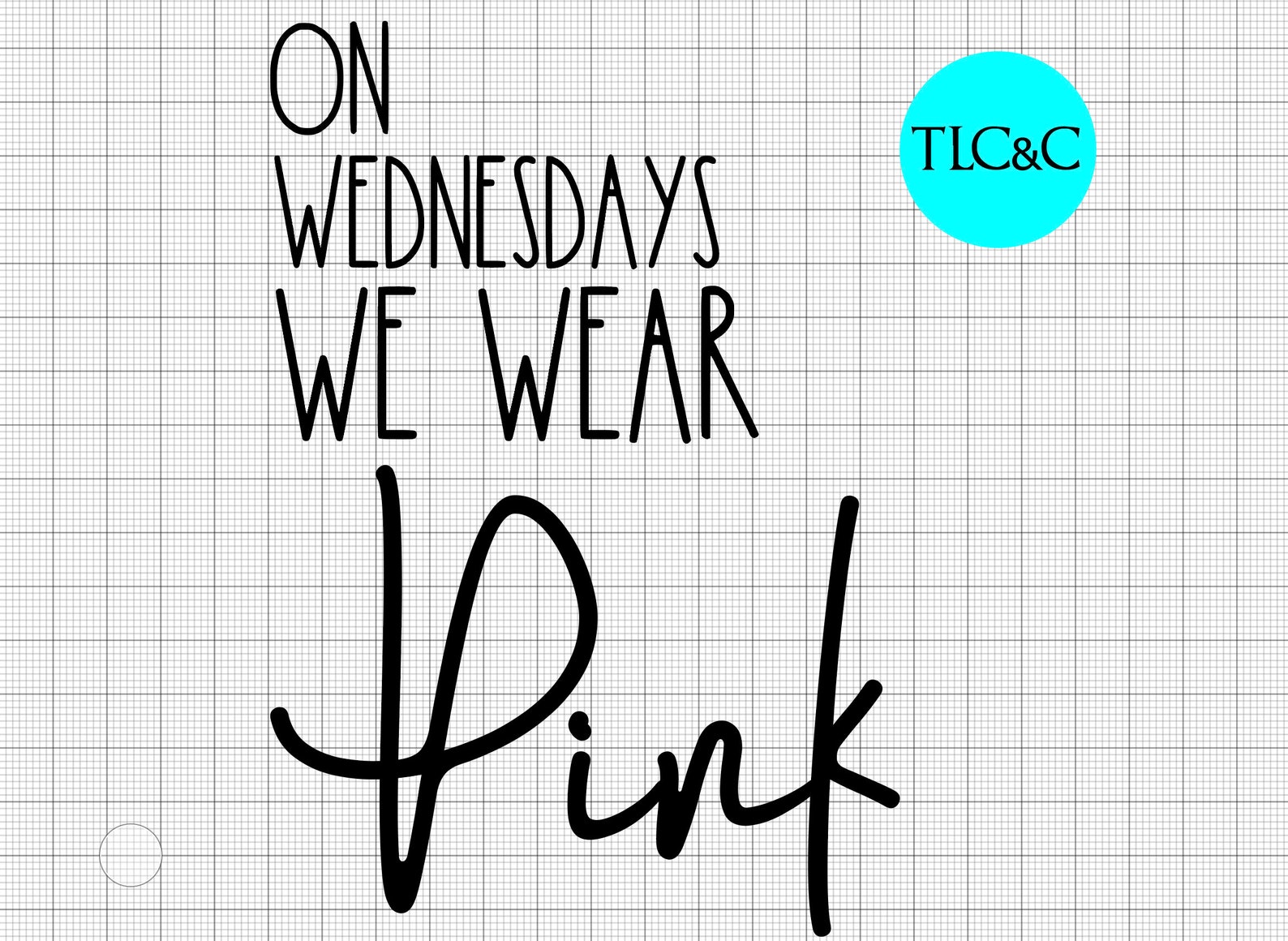 On Wednesdays We Wear Pink SVG/PNG - Etsy