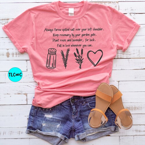 Always Throw Spilled Salt Over Your Left Shoulder Svg Png Etsy