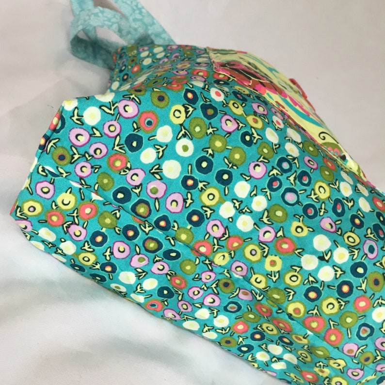 Foldaway Market Tote Shopping Project Knitting Bag Blue
