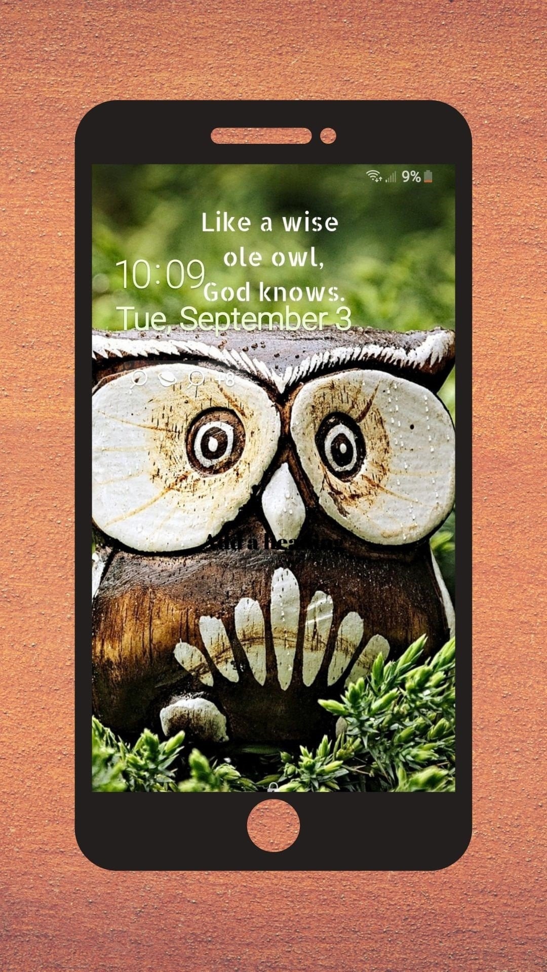 Wise Owl Cell Phone Wallpaper Lock Screen