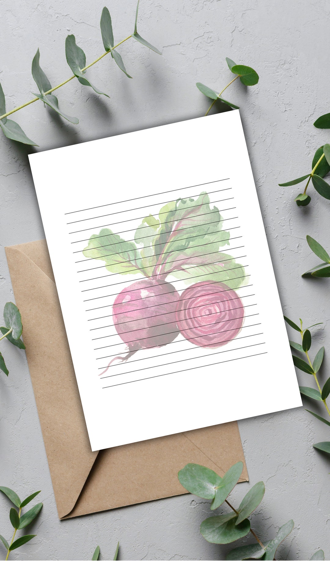 10 Printable Letters, Digital, Letter Writing Paper, Instant Download ...
