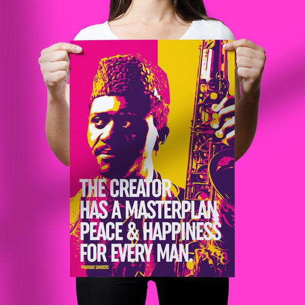 Pharoah Sanders Quote A3 Poster