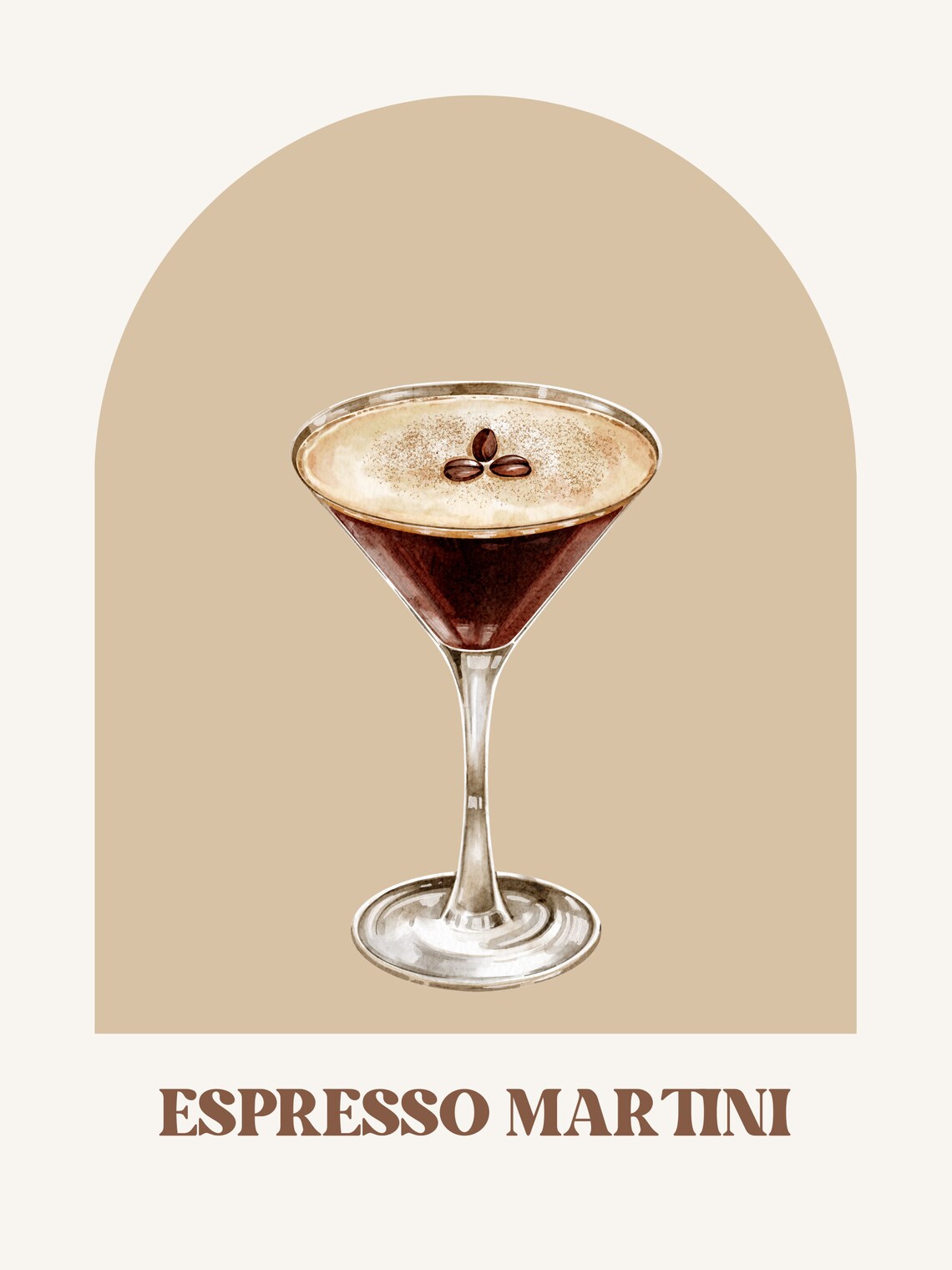 Espresso Martini Bar Print | Minimalist | Retro | Sophisticated | Bar ...