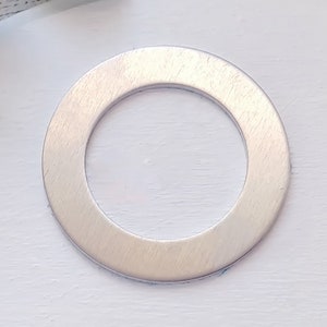 Jewelry Stamping Blank Large Round Washer Aluminum