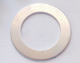 Jewelry Stamping Blank Large Round Washer Aluminum