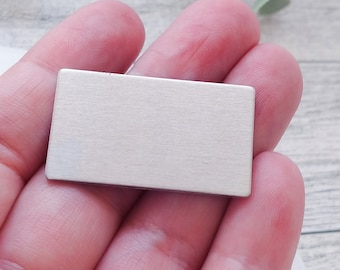 Jewelry Stamping Blank Rectangle Aluminum