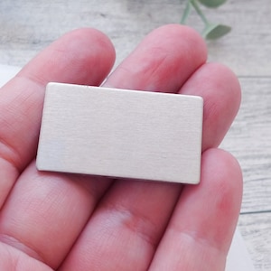 Jewelry Stamping Blank Rectangle Aluminum