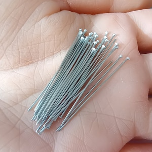 1.5 inch Stainless Steel Head Pins 21 Gauge 100pc