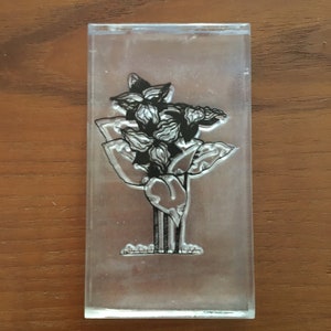 2 Floral Stamps from Clear Impressions by Provo Craft Rubber Stamps - set of 2