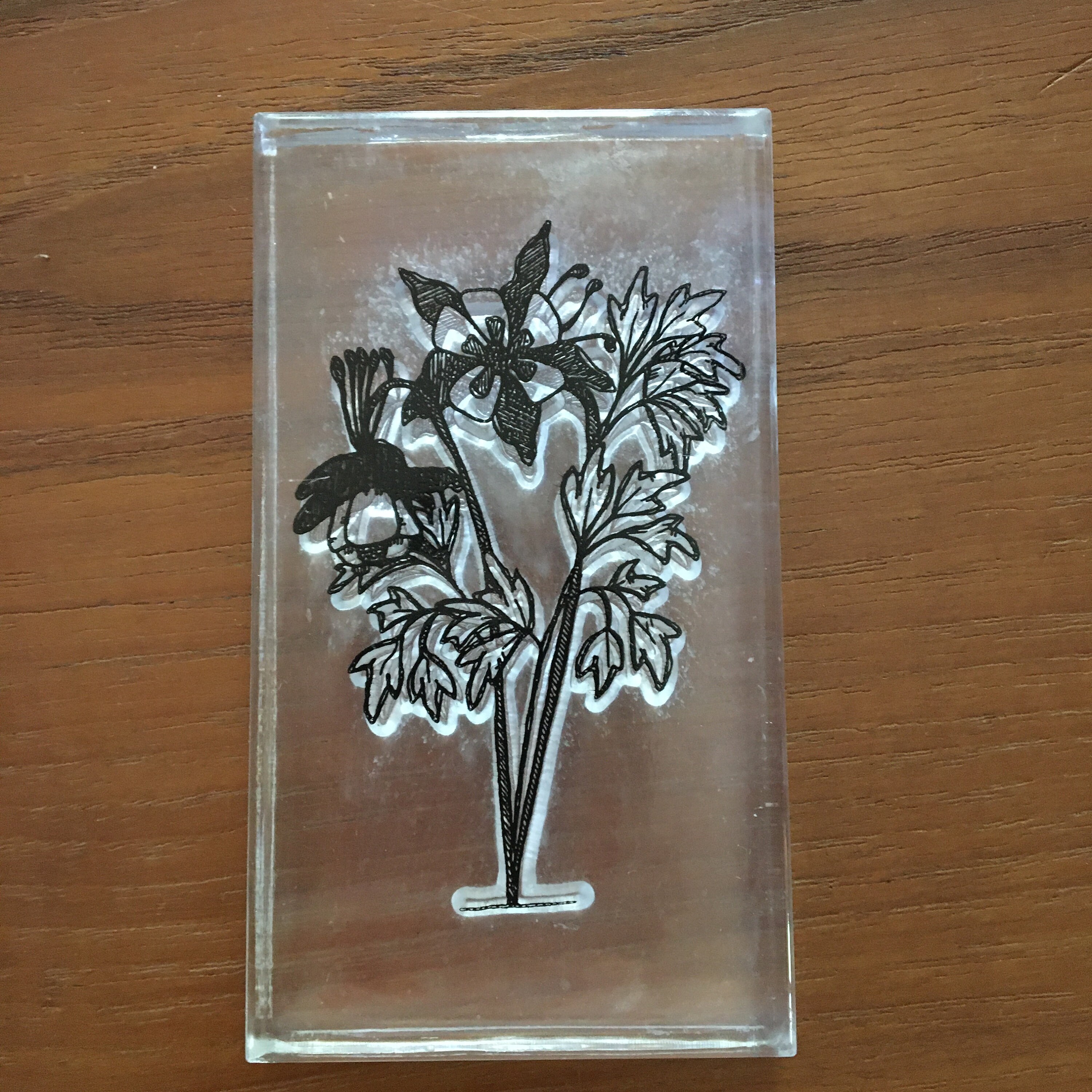 2 Floral Stamps From Clear Impressions by Provo Craft Rubber Etsy