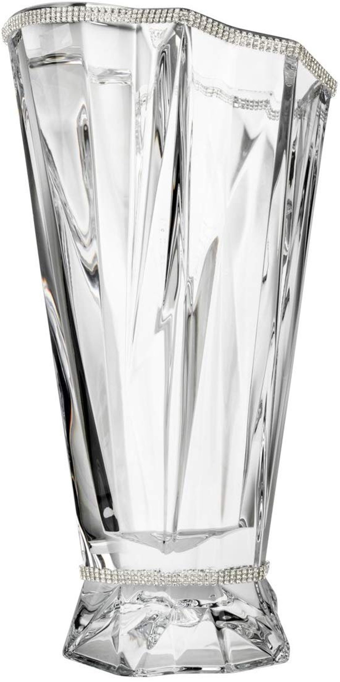 Le Monde 14Inch Swarovski Jeweled Crystal Vase Decorative Etsy
