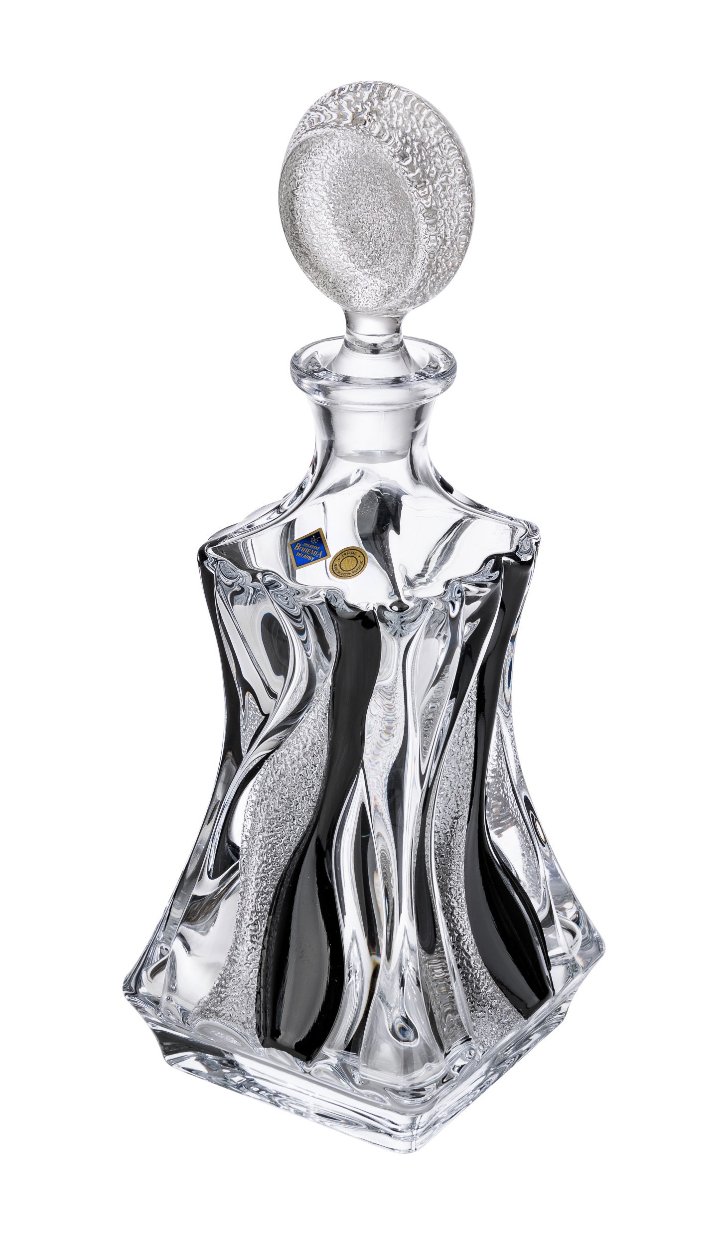 Crystalex JS35854 27 Oz Crystal Bamboo Decanter With Mat Ice - Etsy