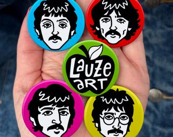 The Beatles - Badge Pack - 5x 38mm Pins