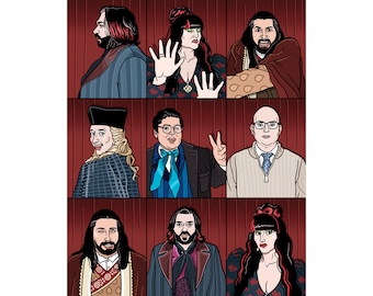 Vampire Photobooth - What We Do in the Shadows A4 Print