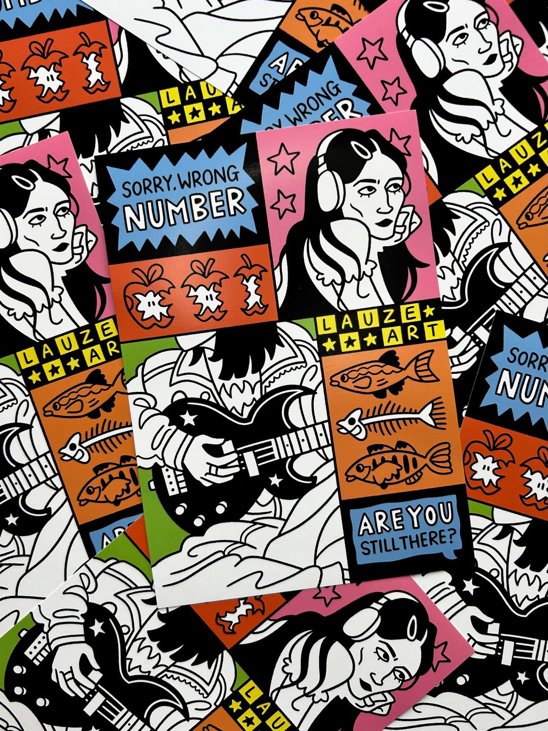 Wrong Number A5 Illustrated Comic Print - Etsy