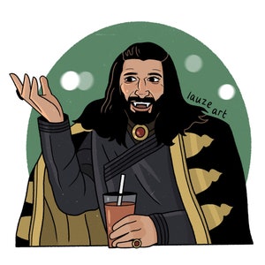 Guillermo als Nandor - What We Do in the Shadows - Quadratischer Druck
