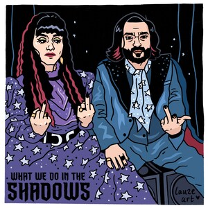 Nadja's Club - What We Do in The Shadows - Square Print