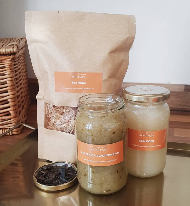 Sea Moss & Sea Moss With Bladderwrack Gels 2 Jar Offer for Etsy