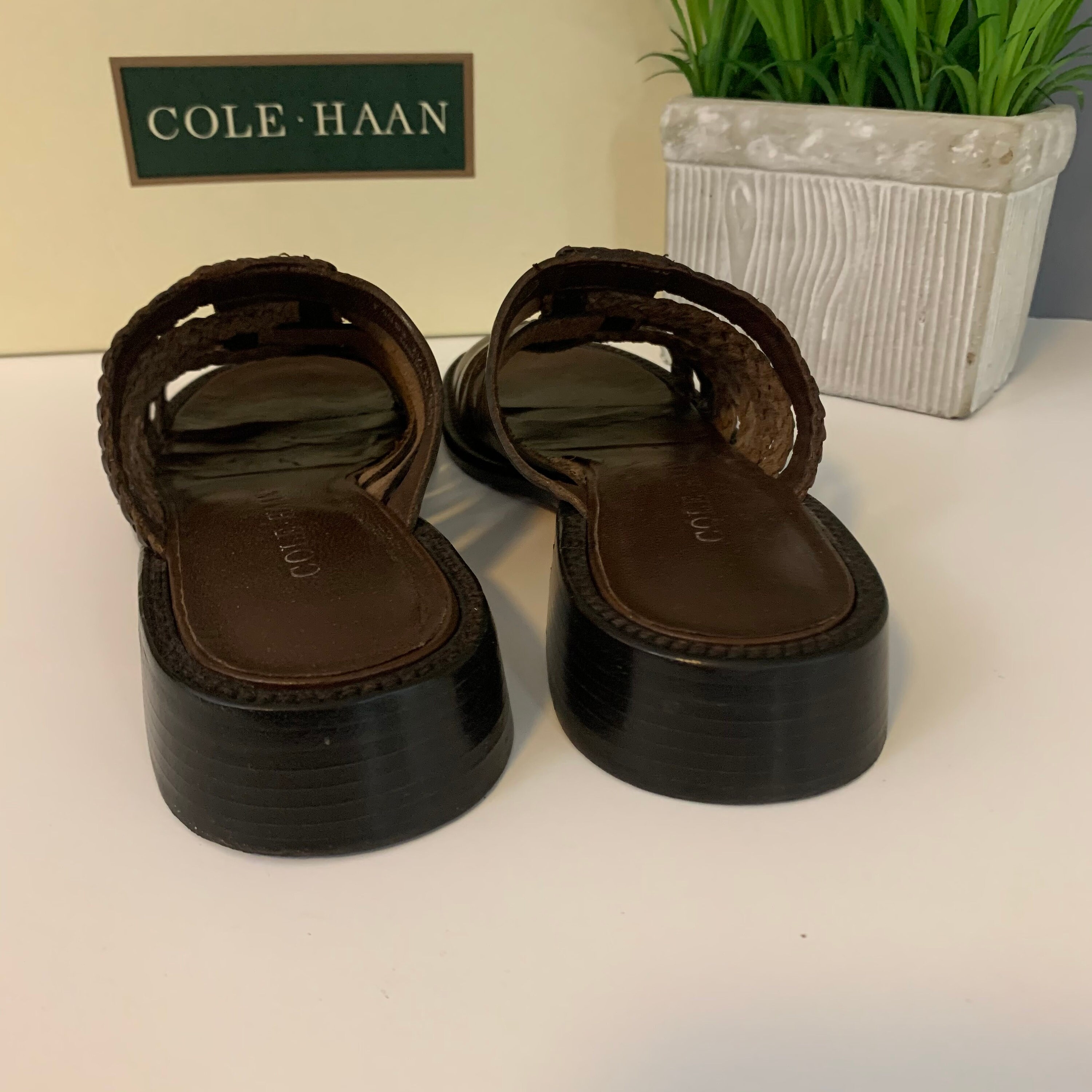 Vintage Cole Haan Elberta Espresso Leather Sandals 7.5AA | Etsy