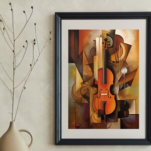 Abstract Musical Art Print, Musician Gift, Printable Gallery Wall Art, Home Decor, Colorful Printable Art, Modern Art, Housewarming Present
