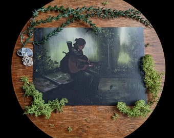 Future Days • A5 Art Print on card (The Last of Us, TLOU, Ellie, apocalypse art, Joel, poster, fan art)
