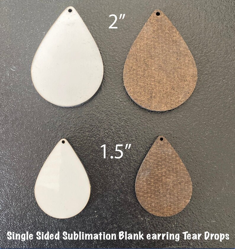 Tear Drop Sublimation Blanks Sublimation Earring Blank Etsy