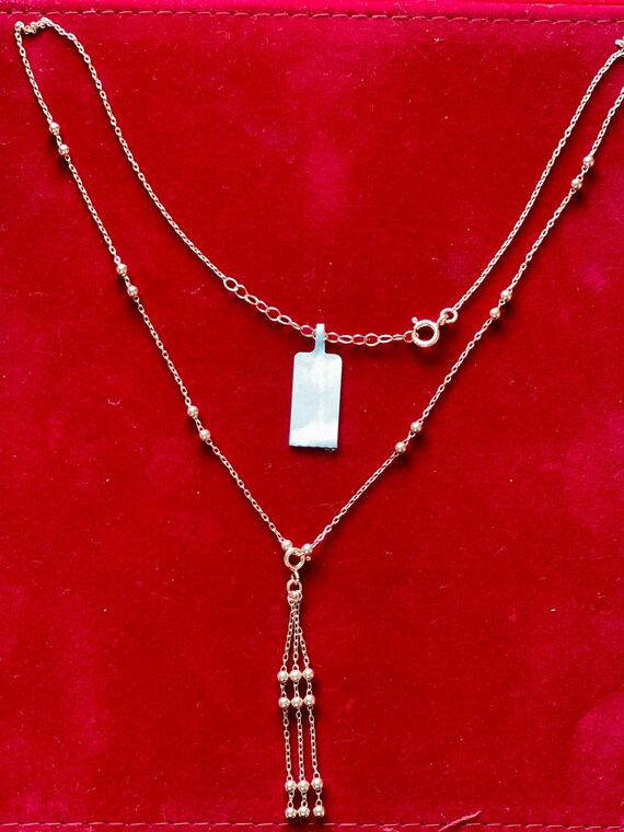 Rose gold over sterling clearance silver necklace