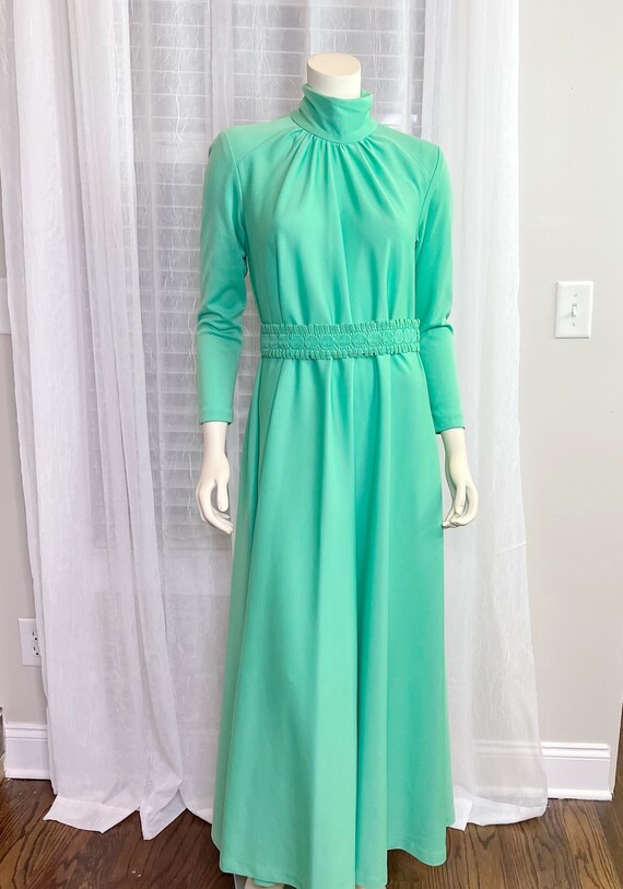 1970’s Mint Green Maxi Dress