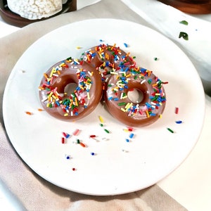 Chocolate Donut Wax Melt: Scented Soy Blend with Sprinkles