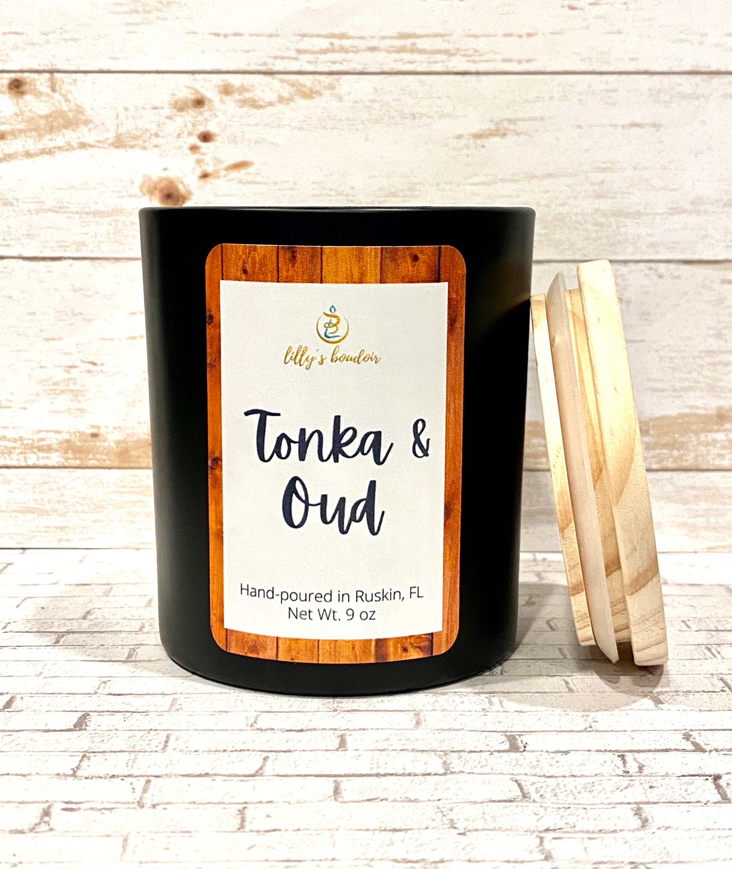 Tonka & Oud Scented Candle Etsy