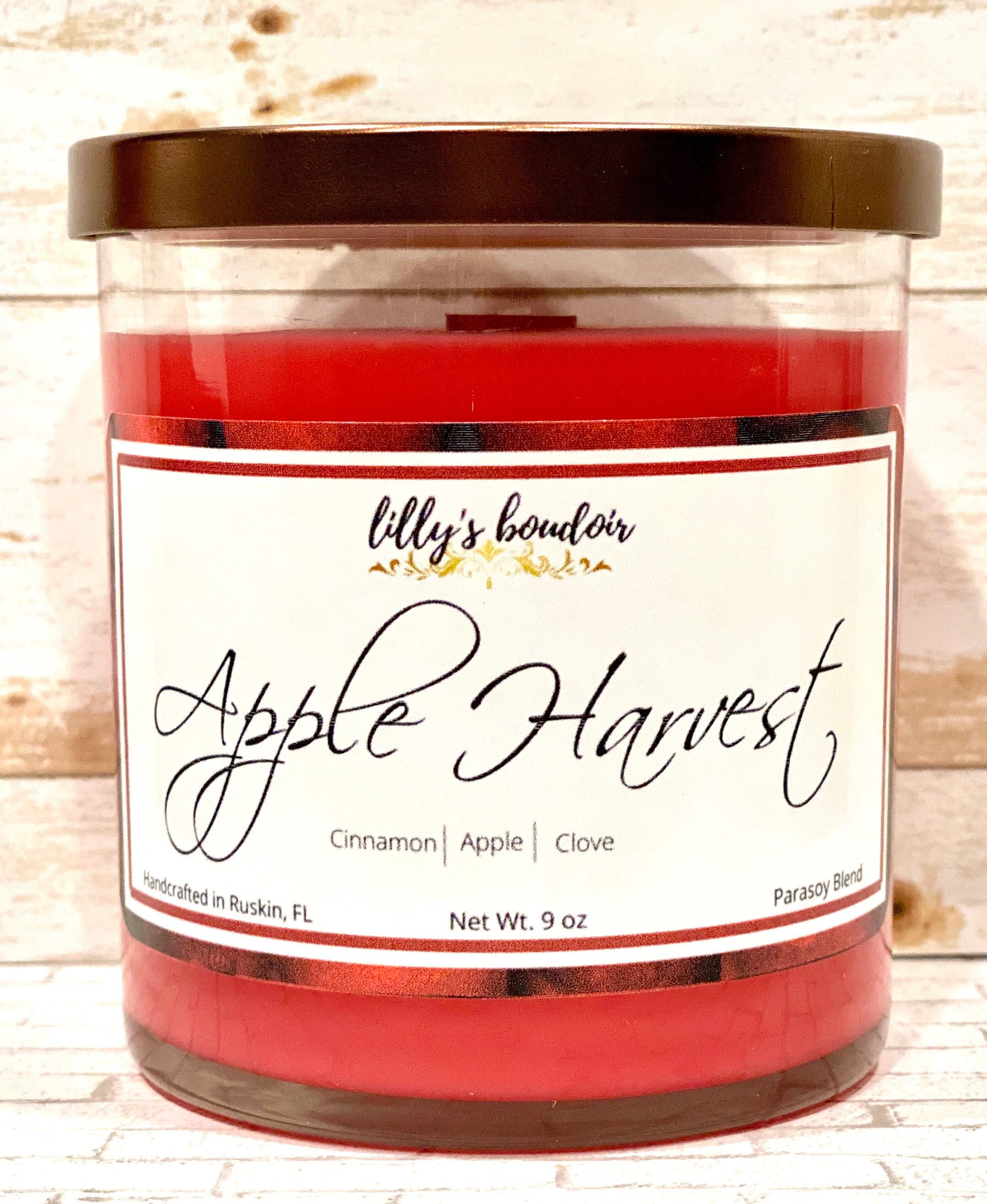 Apple Harvest Scented Candle Etsy