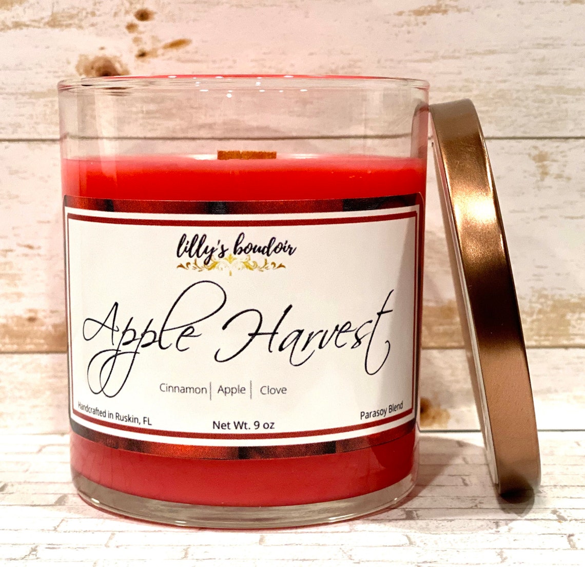 Apple Harvest Scented Candle Etsy