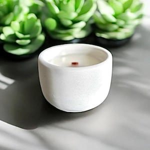 White Concrete Scented Candle | Cement Candle | Soy Blend Candle | Home Fragrance | Gift Idea