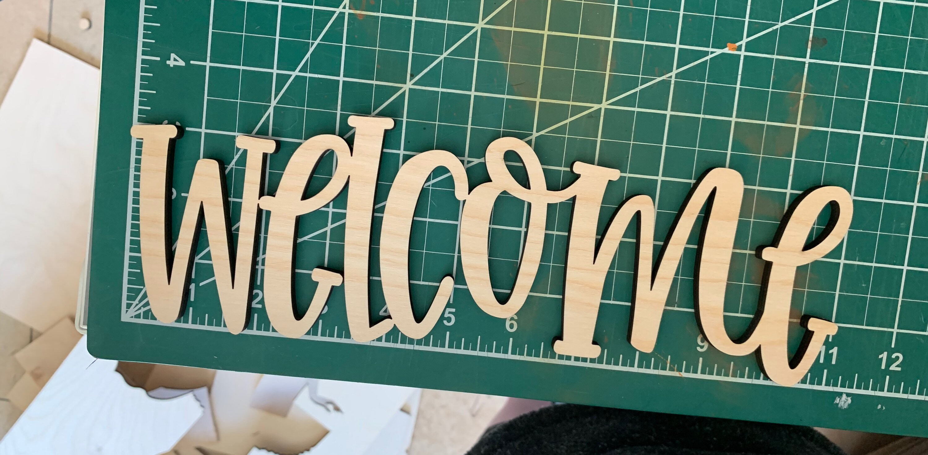 Bienvenidos recortes de madera-corona making-13 | Etsy