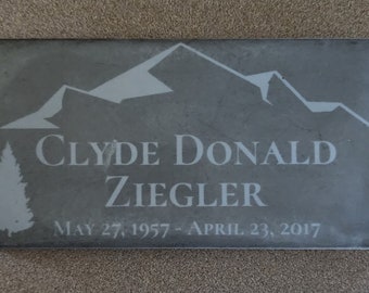 Memorial Plaque/Temporary Headstone