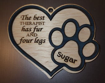 Pet paw print ornament (customized)