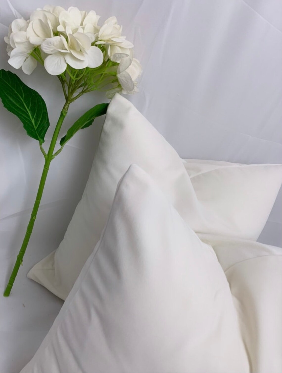 Set of 2 Off White Luxury Velvet Cushion Covers 45x45cm Etsy