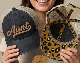 Embroidered Auntie Hat, Aunt Baseball Cap, Gift for New Auntie, Cool Aunt Club, Baseball Hat, regnancy Announcement, Gift Cool Auntie Women