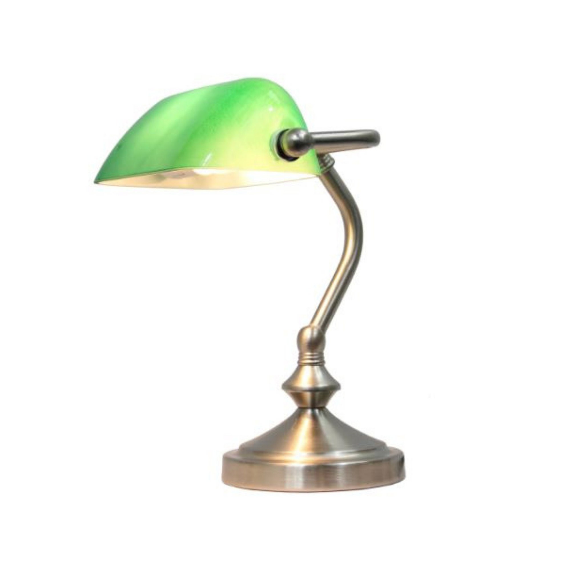 Vintage Bankers Lamp Brass Finish Brass Bankers Lamps Deco Etsy