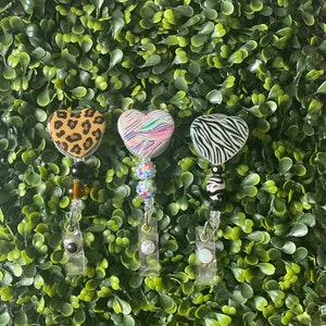 Heart Badge Reel, Badge Reel, Nursing Badge Reel, Teacher Badge Reel