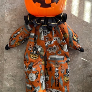 Halloween Pumpkin Man, Jack-O-Lantern Man, Halloween Doll, Halloween Decoration Decor, Trick-Or-Treat, Halloween Bucket, Candy Bucket image 3