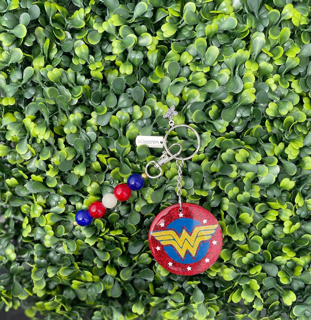 Wonder Woman Keychain, Acrylic Keychain, Super Hero, Warrior Etsy
