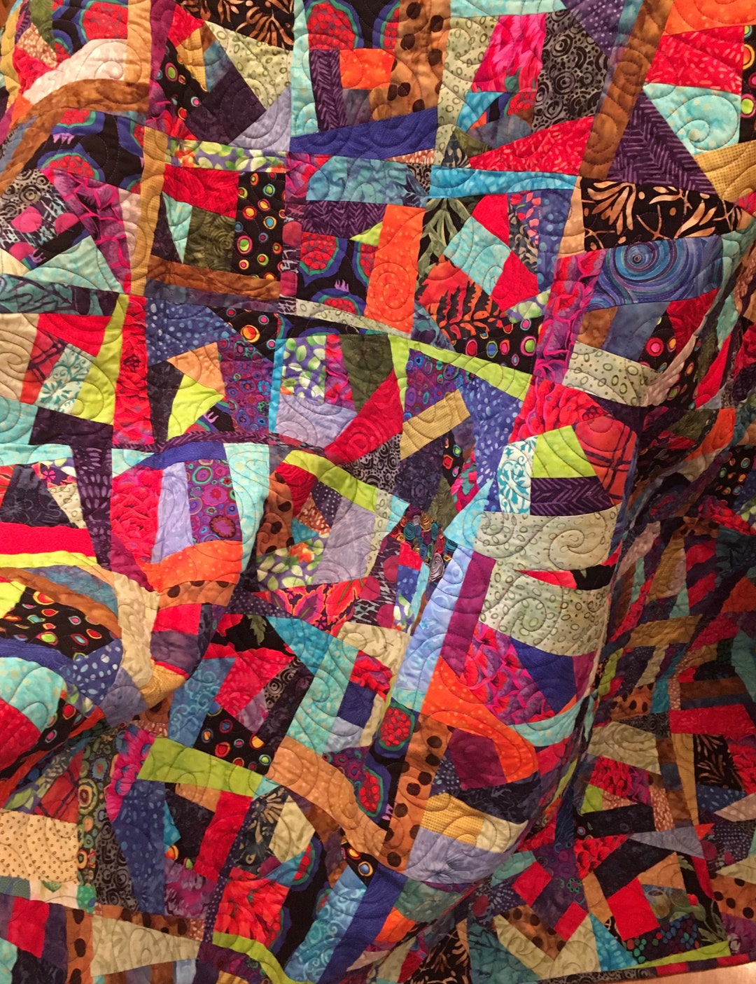 Oversized Quilted Throw 59 X 59 Etsy