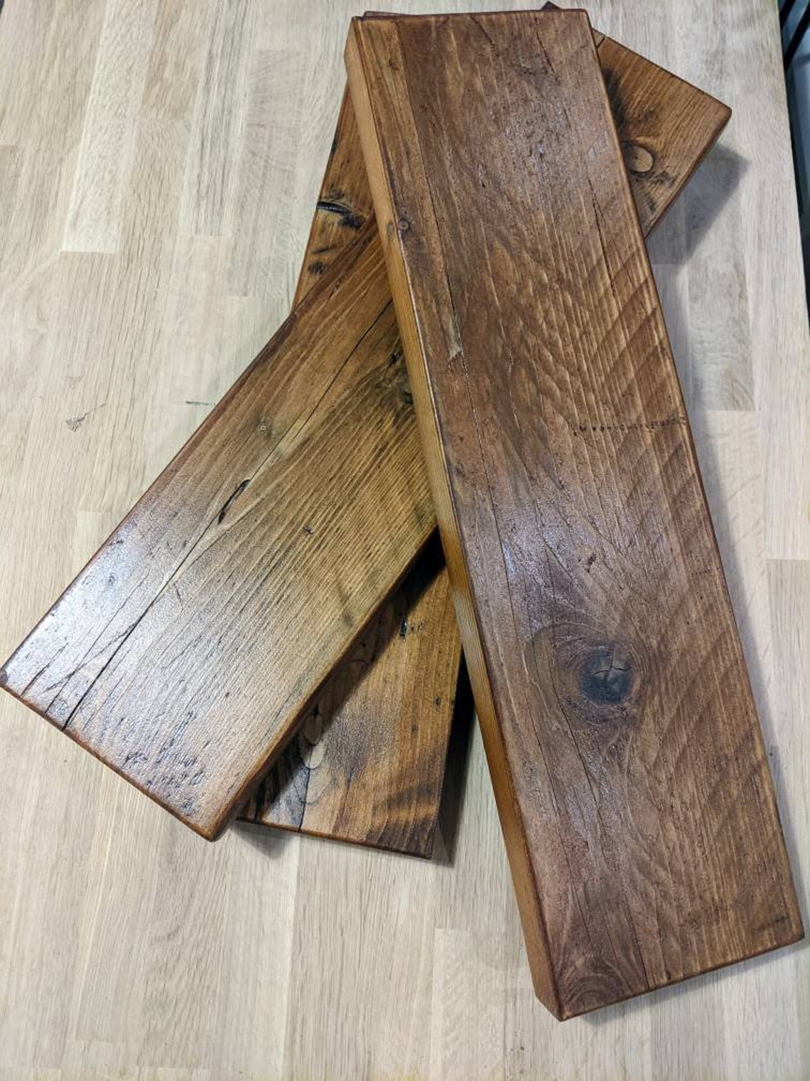 Reclaimed scaffold board shelving 150mm Deep Etsy