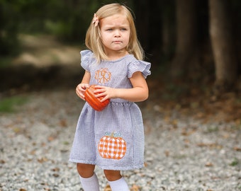 Thanksgiving Dress, Fall Dress, Toddler Dress, Girls Dress, Baby, Kids, Granddaughter