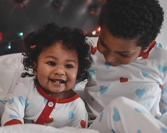 baby valentine pajamas