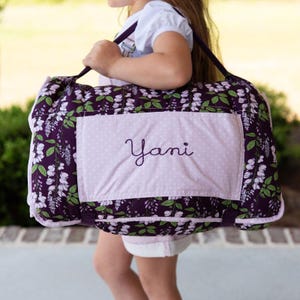 Wisteria Nap Mat, Girls nap mat, Personalized Nap Mat, Wisteria, Flower, Preschool, Daycare, Sleep Mat Nap Mat