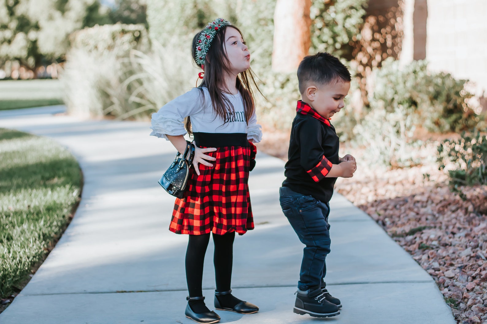 Matching Christmas Outfits Siblings 