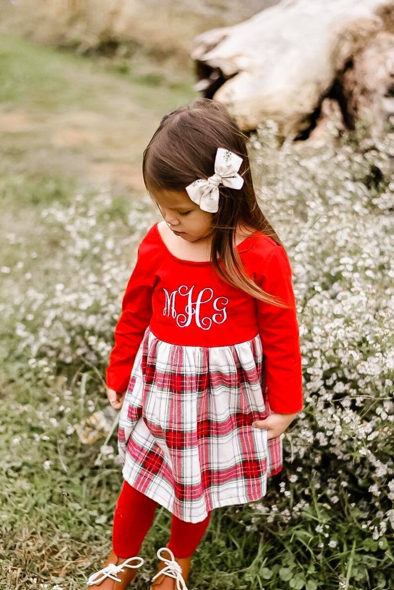 Toddler Christmas Dress Red Plaid Christmas Dress Baby | Etsy