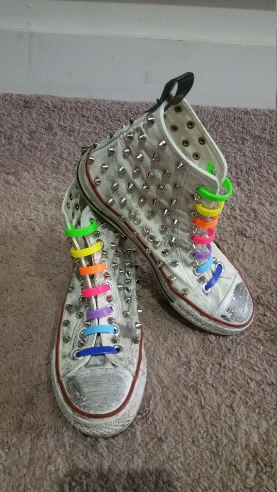 rainbow no tie laces